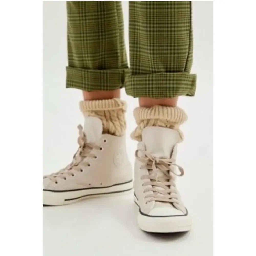 Converse Chuck Taylor Counter Climate Leather High Top Desert Sand W8/M6 EUC